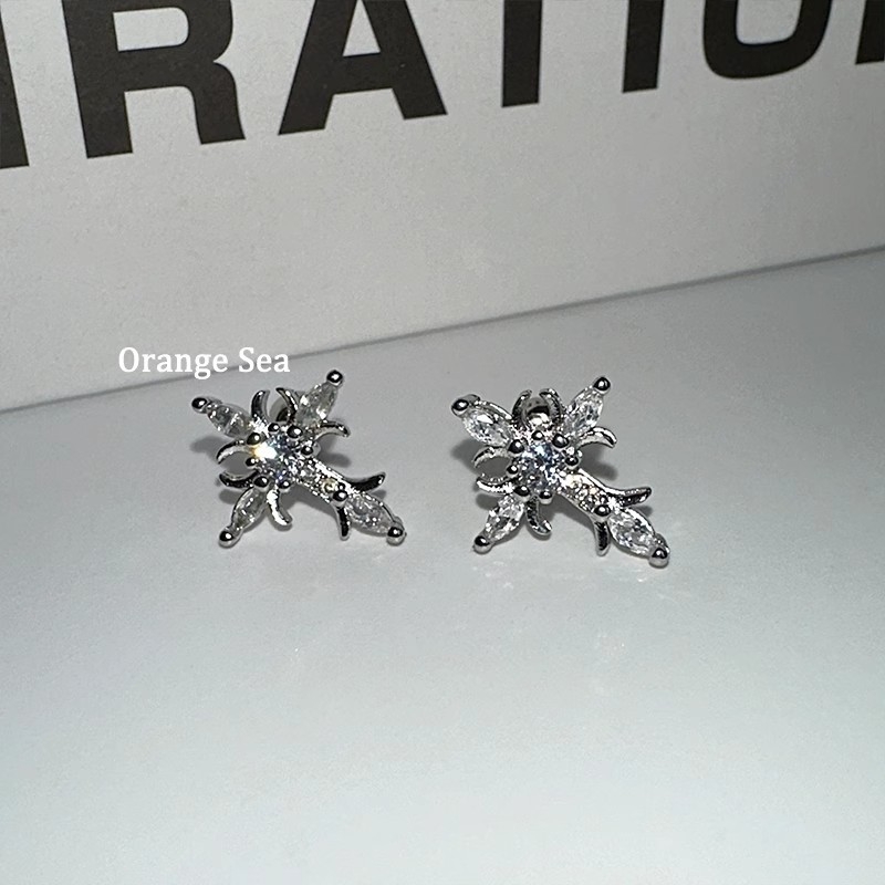 Cercei din oțel titan, placare electrolitică, stil geometric, unisex