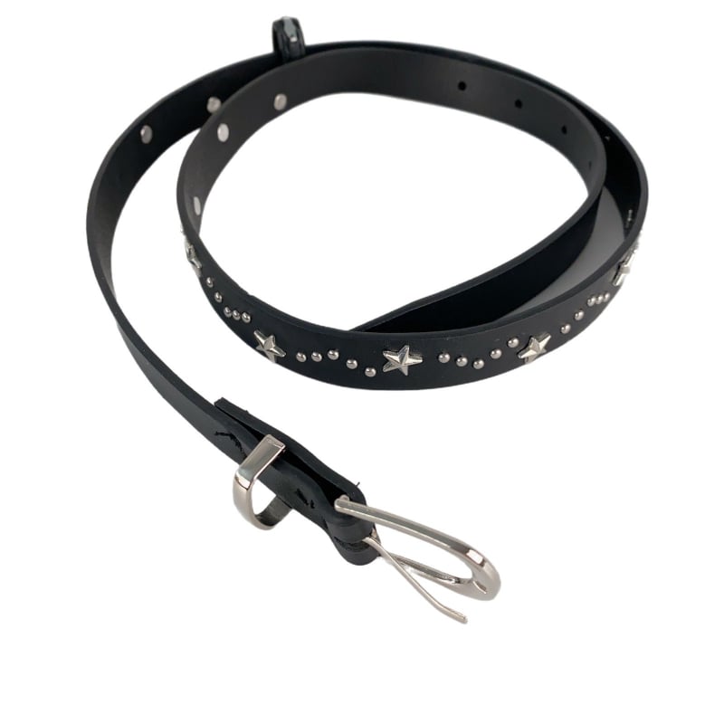 Curea din piele artificială cu știfturi în formă de stea cu cinci colțuri, cataramă cu pin, lățime 2-4 cm, placare electroplatină