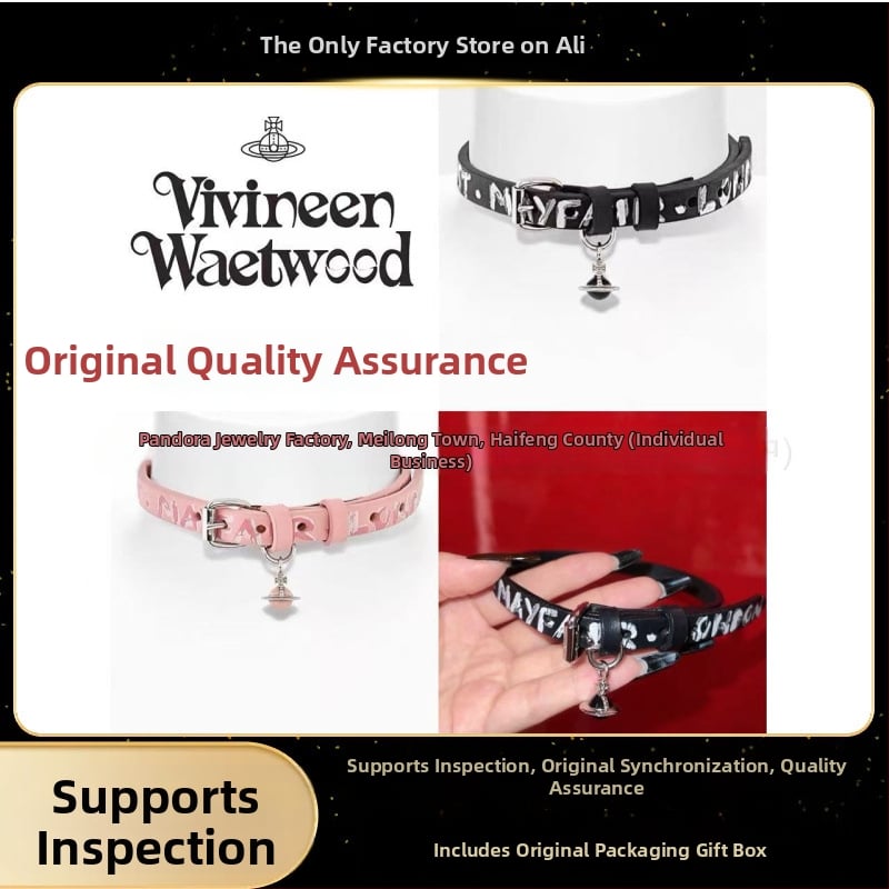 Kožni ovratnik-nakit s grafitom slova Saturn, 925 srebrni privjesak, klavikularna lanac, pojasnog stila, personalizirani trend.