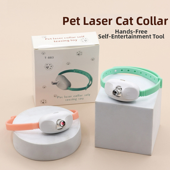 Lézeres macska játék nyakörv – Gumiból készült, macskáknak, Kényelmes stílus, egész évben