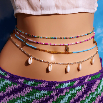 Ženski lanac za struk s perlama – plastične/smolaste perle, ljetno izdanje 2024