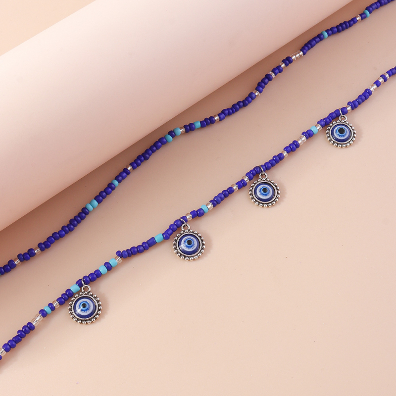 Pás na boky, séria Diabolské oko, kapkovité sklenené korálky, korálkový pás na telo, samostatne balené