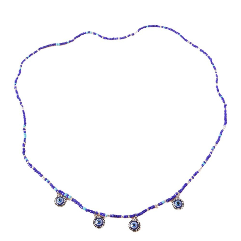 Pás na boky, séria Diabolské oko, kapkovité sklenené korálky, korálkový pás na telo, samostatne balené