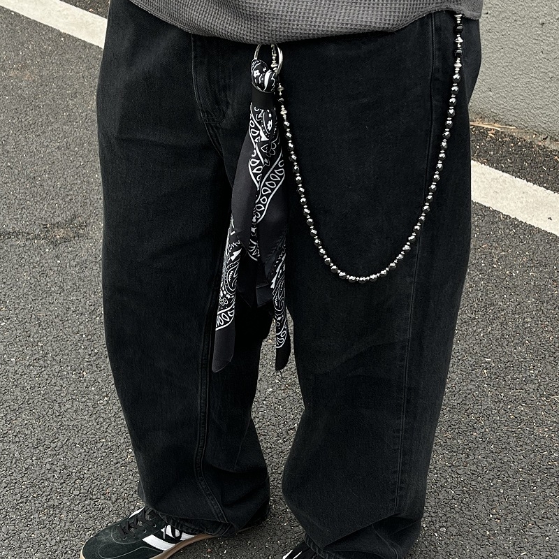 Veriga za struk za hlače – hip-hop ulični stil (Tip: lanac za hlače; Marka: Druga; Pakiranje: pojedinačno pakirano; Sezona: proljeće 2025)