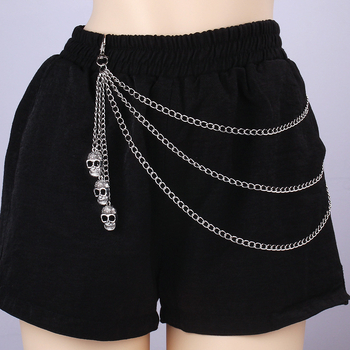 Wenbei opasok na džínsy s lebkou – unisex, zliatina, elektroplatovanie