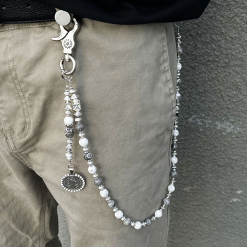 Ručni rad – lanac za hlače, miješani materijali, vintage unisex stil