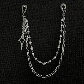 Lanț talie iEWS — metal, lucrat manual, stil punk