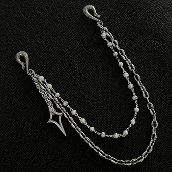 Lanț talie iEWS — metal, lucrat manual, stil punk