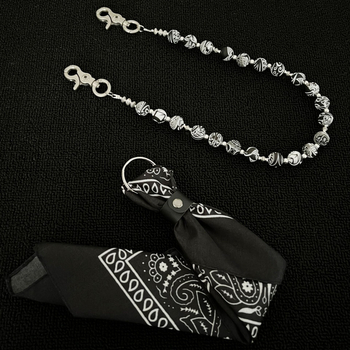 Silikonski lanac za hlače s Paisley uzorkom, unisex ulični stil, ručna izrada, miješani materijali