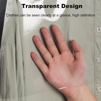 PVC skaidrus drabužių dangtis – paprastas, modernus stilius, dulkių ir drėgmės atsparumas