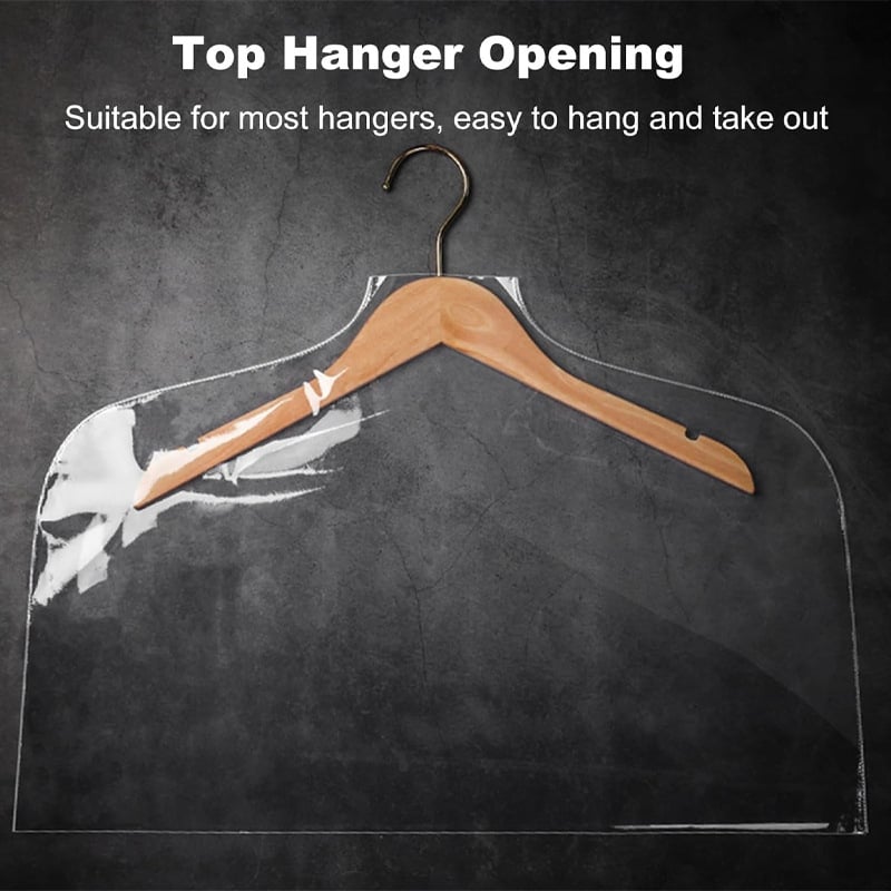 PVC skaidrus drabužių dangtis – paprastas, modernus stilius, dulkių ir drėgmės atsparumas