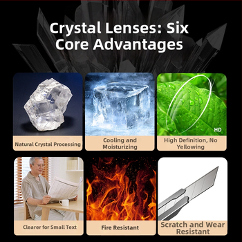 Γυαλιά ανάγνωσης Mirror One, φακοί από κρύσταλλο, πλαίσιο TR90, πλήρες πλαίσιο, τετράγωνο στυλ, ρετρό για άνδρες