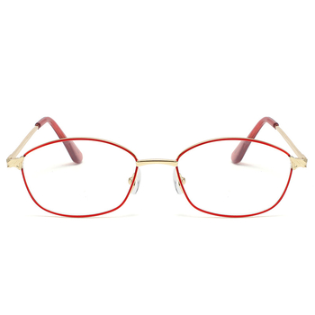 Naočale za čitanje za presbiopiju, model 9113, ovalni metalni okvir, cijeli okvir, leće od materijala AC