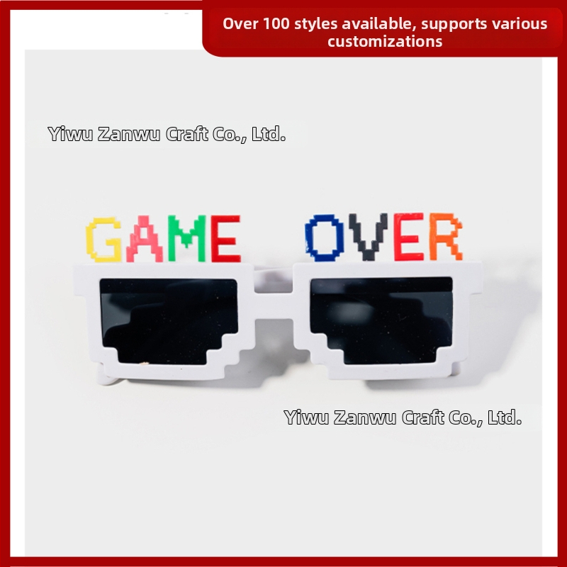 Jocīgas mozaīkas saulesbrilles – fotorekvizīts, polikarbonāta rāmis, pilnais rāmis, Thumbs-up zīmols, 2021