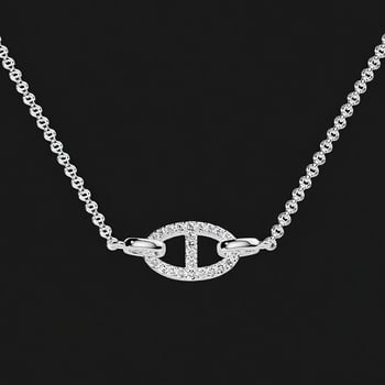 925 ezüst nyaklánc geometriai/állat motívummal, kulcscsont- lánccal, 51–60 cm hosszú, könnyű luxus stílus