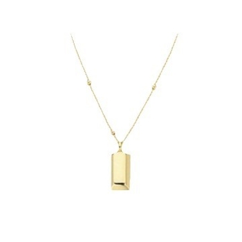 Ogrlica Miaolai Accessories od titan čelika, kuglični lanac, titanijski privjesak, lagani luksuz za žene