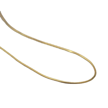 Ogrlica Miya Sophia Jewelry: bakar elektroplatirano, lanac zmijskog kostiju s geometrijskim dizajnom, 10 g
