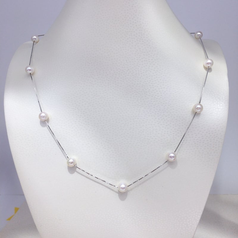 Верижка с висулка от пресноводни перли — SHDIYAYUN, пресноводни перли, кръгла форма, 925 сребро, пролет 2025