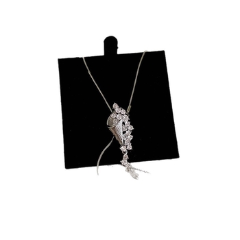 Geometrický kovový náhrdelník s príveskom z matky perly, elektroplakovaný povrch, viacvrstvový dizajn – Ronerai