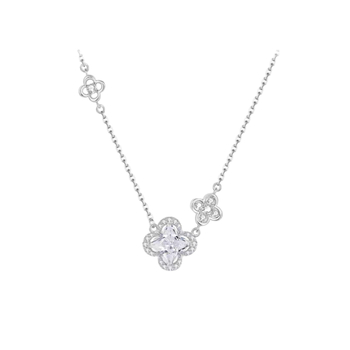 Colier Livani din argint 925, lanț clavicular, prelucrare de precizie, greutate aproximativ 3 g