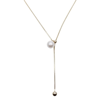 Colier - stil simplu, design geometric, metal cu electroplacare, lanț șarpe, pandantiv din aliaj