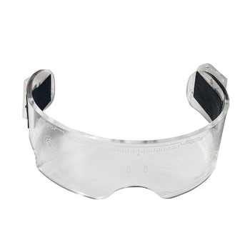 LED spīdīgas kiberspunk brilles – akrila rāmis, rekvizīta brilles fotogrāfijām, zīmols YIWEI STUDIO