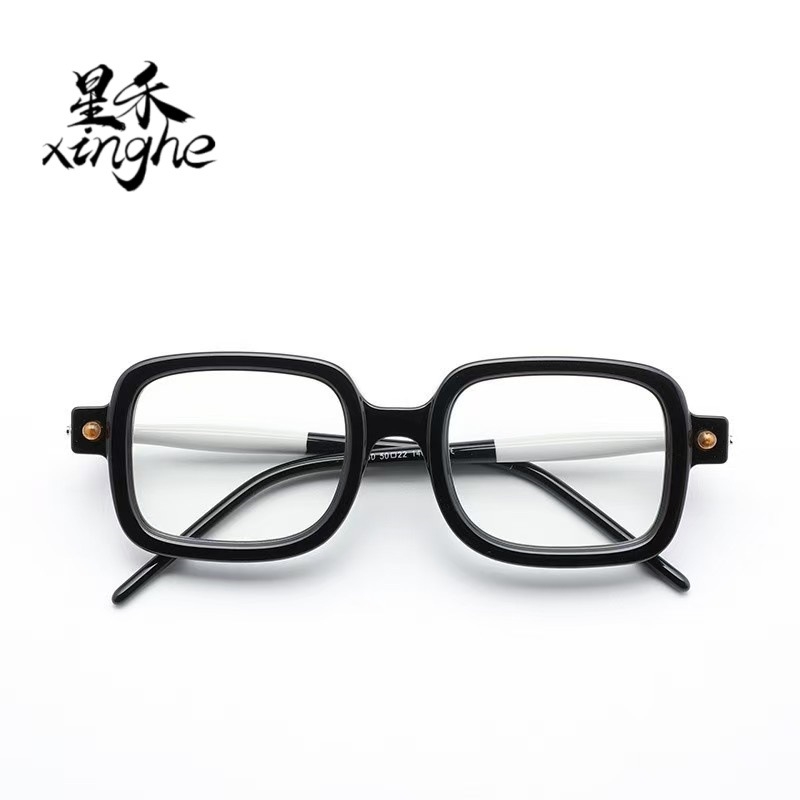 Naučale za čitanje s kvadratnim okvirom, puni okvir, leće protiv plavog svjetla, leće od acetata