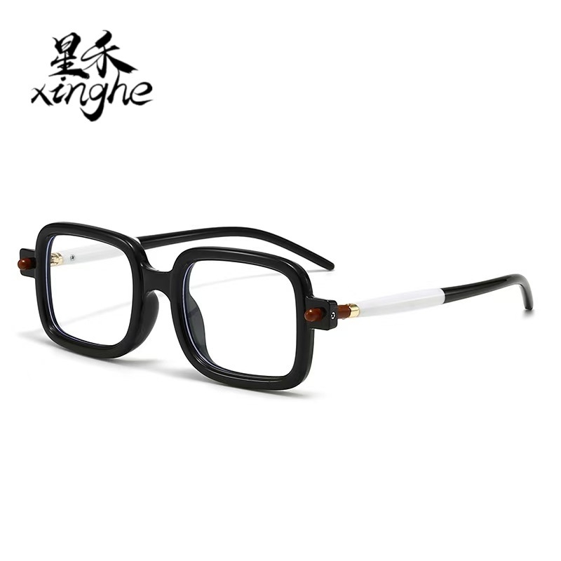 Naučale za čitanje s kvadratnim okvirom, puni okvir, leće protiv plavog svjetla, leće od acetata