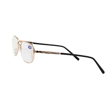 Naočale za čitanje s metalnim okvirom, staklene leće, dioptrija 450–600, ovalni okvir, puni okvir