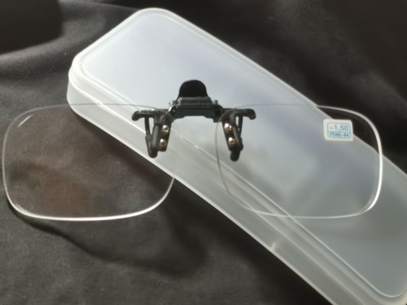 Klip naočale za kratkovidnost s višefunkcionalnim presbiopskim lećama, asferične leće, kvadratni okvir, PC+ metal, za odrasle