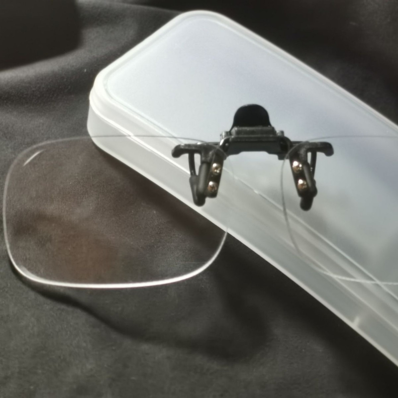 Klip naočale za kratkovidnost s višefunkcionalnim presbiopskim lećama, asferične leće, kvadratni okvir, PC+ metal, za odrasle