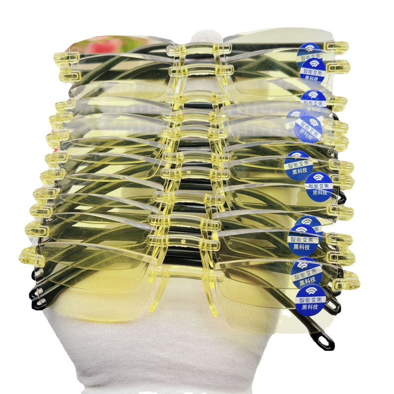 Γυαλιά ανάγνωσης χωρίς σκελετό, πολυεστιακοί φακοί (μακριά και κοντά), προστασία από μπλε φως, προστασία από ακτινοβολία και UV