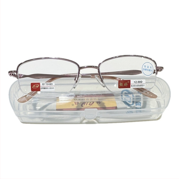 Presbyopické čitateľské okuliare s ochranou proti modrému svetlu, kovový polorám, šošovky z živice, dámsky model