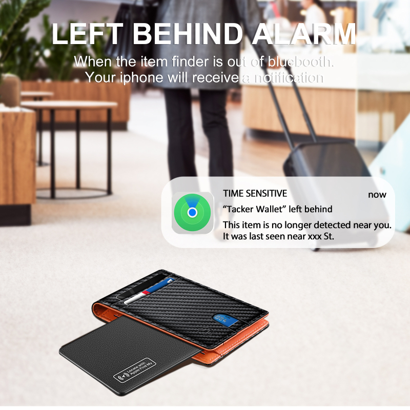 Airtag kortelių lokatorius – PVC korpusas, modelis Fdk001, 180mAh baterija, svoris 18 g, suderinamas su iOS