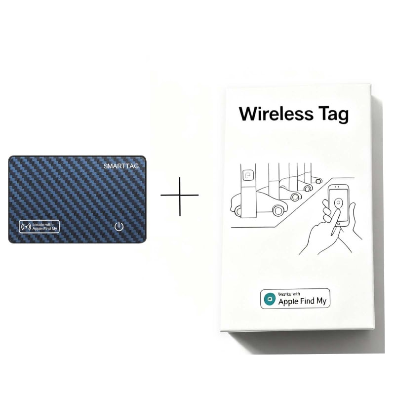 Airtag kortelių lokatorius – PVC korpusas, modelis Fdk001, 180mAh baterija, svoris 18 g, suderinamas su iOS