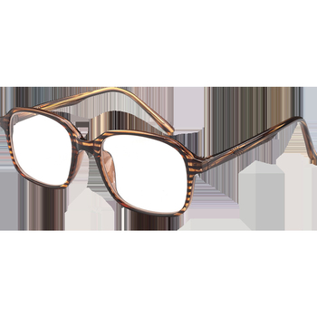 Naočale za čitanje LQ806, kristalne leće, kvadratni puni okvir, retro književnog stila