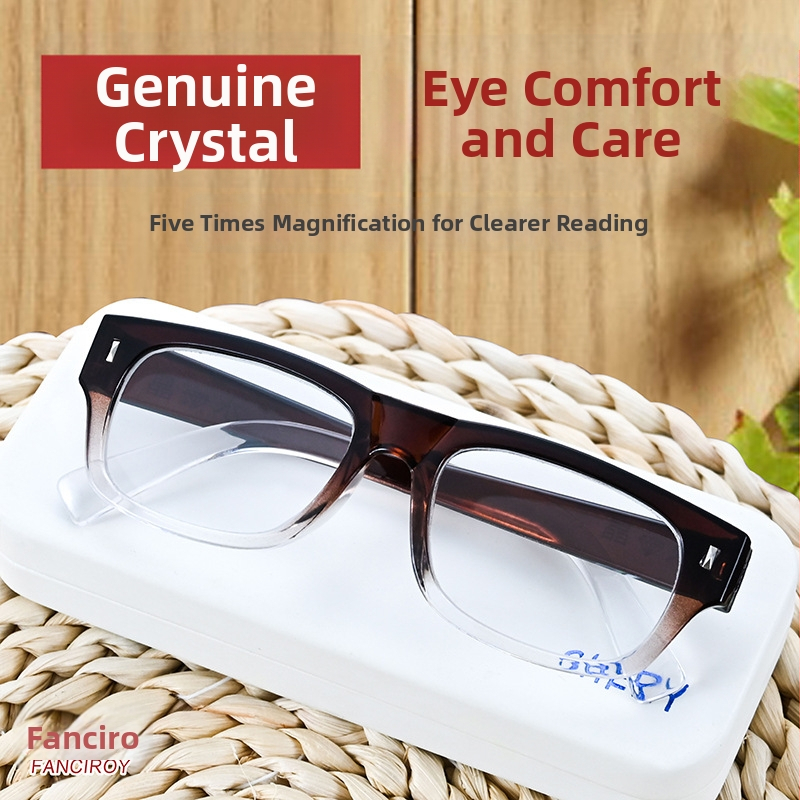 Naočale za čitanje s lećama od stakla, zaštita od plavog svjetla, automatsko podešavanje dioptrije, puni okvir od PC-a, za starije muškarce
