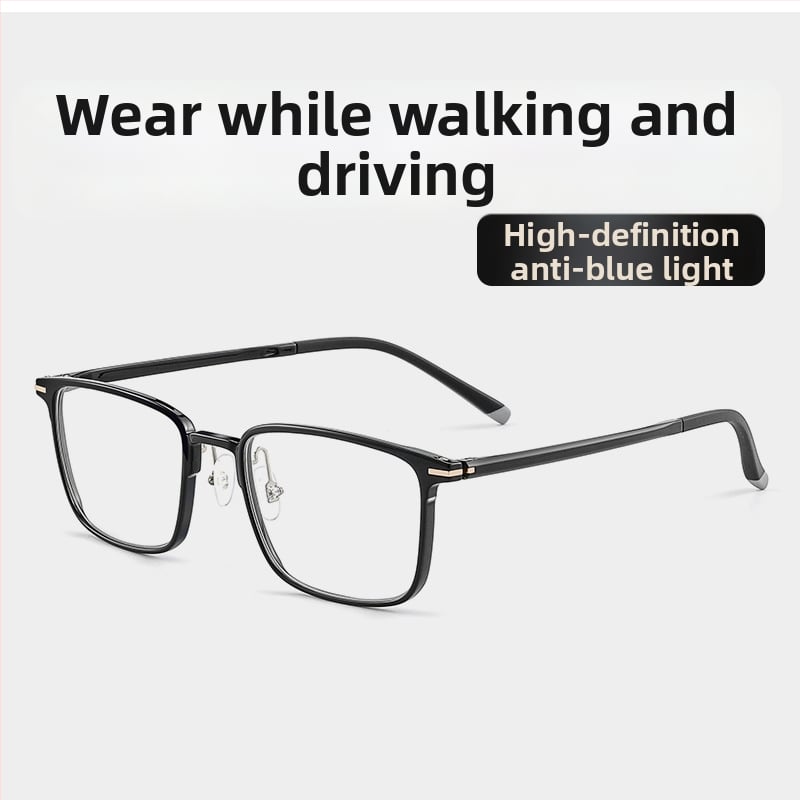 Olvasó szemüveg anti-kék fény, többfókuszú lencsék közeli és távoli használatra, okos zoom, ultra-könnyű, HD