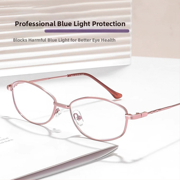 Olvasószemüveg PC lencsékkel, kékfény elleni védelem, teljes keret, ovális alak