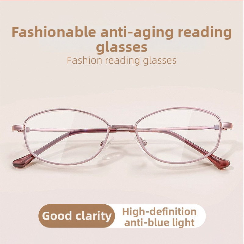 Olvasószemüveg PC lencsékkel, kékfény elleni védelem, teljes keret, ovális alak