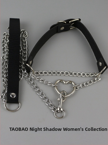 Κολάρο με μεταλλική αλυσίδα, πολυστρωτό, στυλ κλειβι-αλυσίδας, με μενταγιόν από κράμα (Υλικό: Άλλο; Μενταγιόν: Κράμα; Αλυσίδα: Κλειβι-αλυσίδα; Πολυστρωτό: Ναι; Στυλ: Φρέσκο και γλυκό)