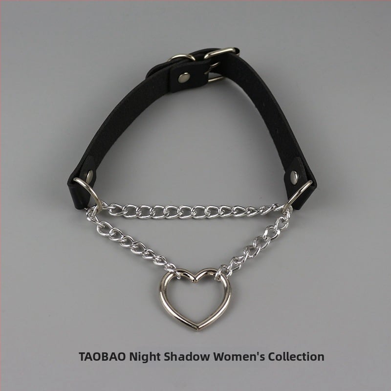 Κολάρο με μεταλλική αλυσίδα, πολυστρωτό, στυλ κλειβι-αλυσίδας, με μενταγιόν από κράμα (Υλικό: Άλλο; Μενταγιόν: Κράμα; Αλυσίδα: Κλειβι-αλυσίδα; Πολυστρωτό: Ναι; Στυλ: Φρέσκο και γλυκό)