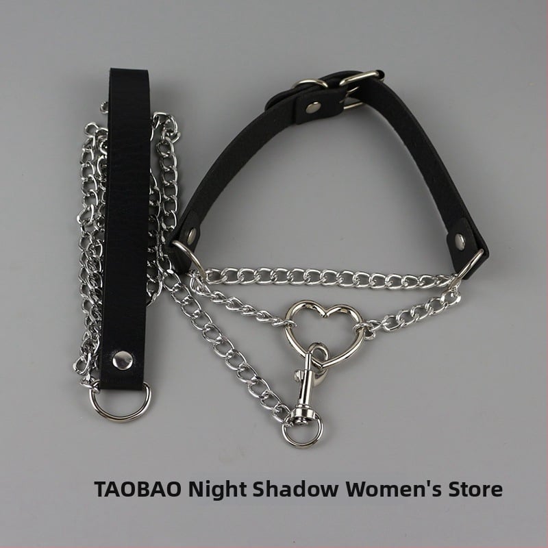 Κολάρο με μεταλλική αλυσίδα, πολυστρωτό, στυλ κλειβι-αλυσίδας, με μενταγιόν από κράμα (Υλικό: Άλλο; Μενταγιόν: Κράμα; Αλυσίδα: Κλειβι-αλυσίδα; Πολυστρωτό: Ναι; Στυλ: Φρέσκο και γλυκό)