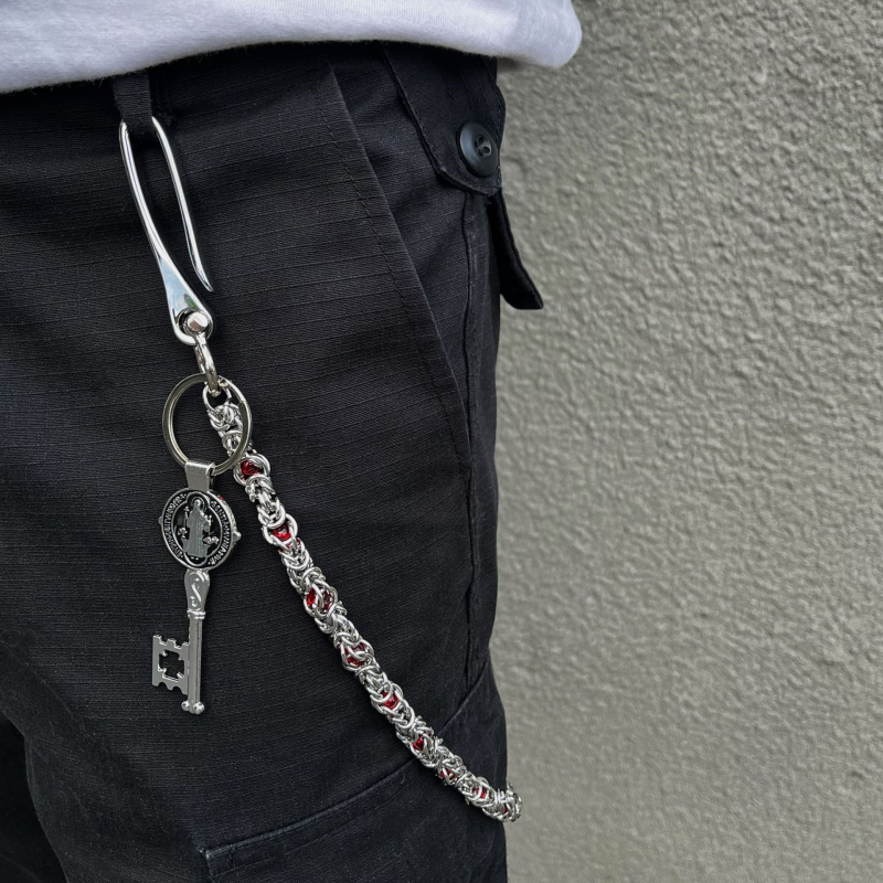 Keel серия синджир за талия – сплавен метал, мозаични стъклени мъниста, унисекс, хип-хоп стил, ръчна изработка