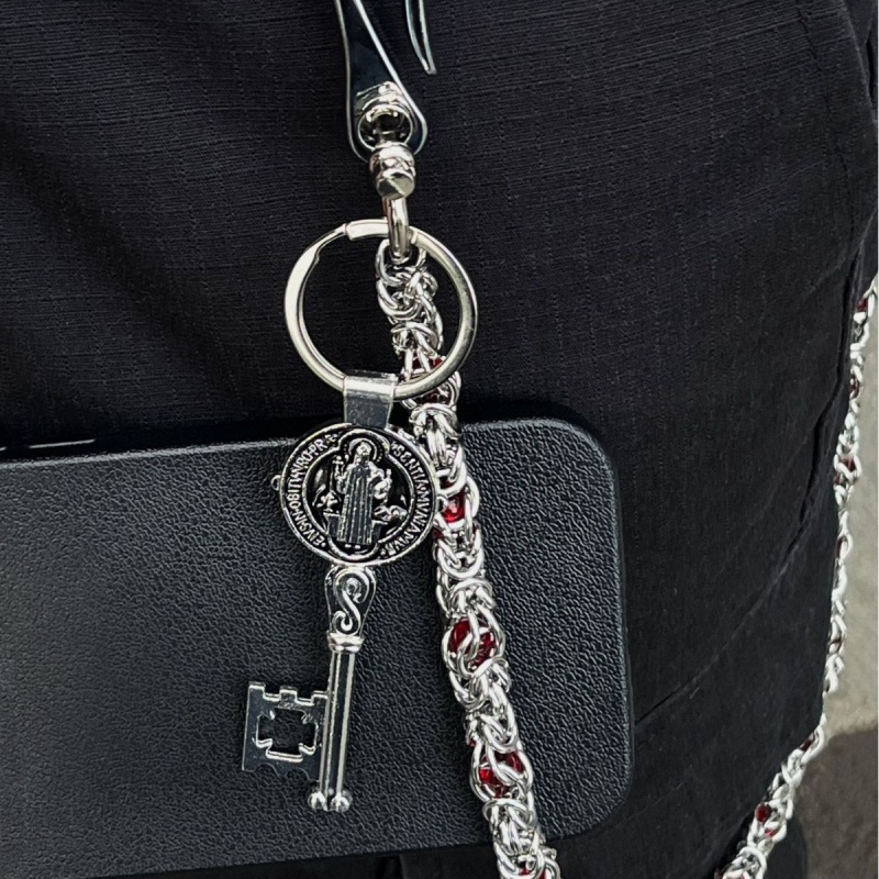 Keel серия синджир за талия – сплавен метал, мозаични стъклени мъниста, унисекс, хип-хоп стил, ръчна изработка