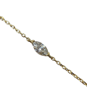 Brățară din argint 925 cu diamante montate, formă romb, Tao Silver, stil feminin pastoral