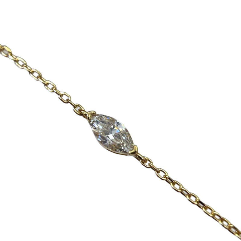 Brățară din argint 925 cu diamante montate, formă romb, Tao Silver, stil feminin pastoral