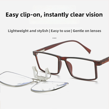 Klip-on olvasószemüveg férfiaknak és nőknek, felhajtható mechanizmussal, ultra könnyű, anti-kékfény, presbiopia és rövidlátás esetén, szemvédelmet nyújtva
