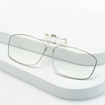 Klip-on olvasószemüveg férfiaknak és nőknek, felhajtható mechanizmussal, ultra könnyű, anti-kékfény, presbiopia és rövidlátás esetén, szemvédelmet nyújtva
