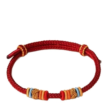 Brățară DIY împletită din sfoară, stil etnic unisex, lucrată manual, primăvara 2025